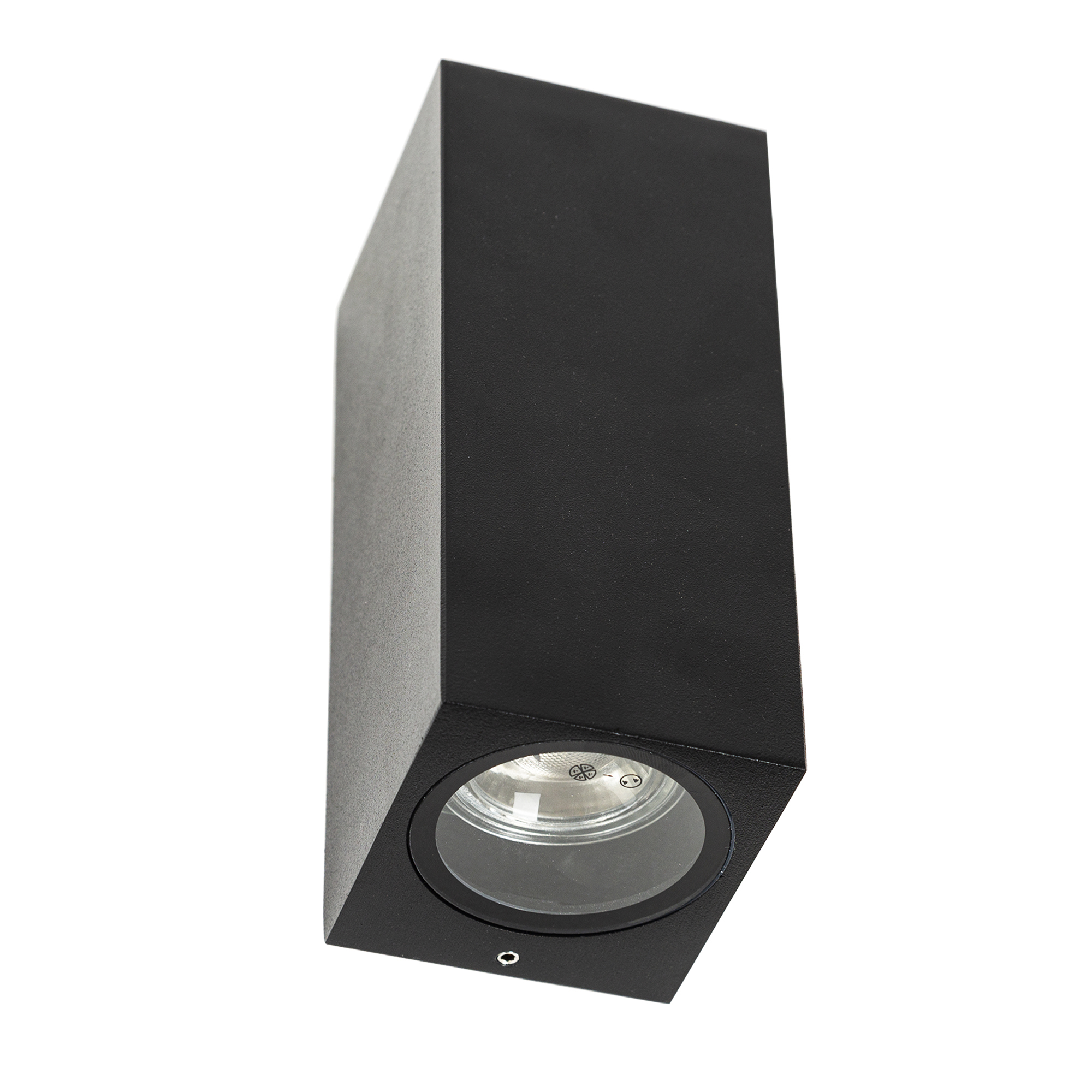 Dimbare Wandspot Geo Up & Downlighter zwart incl. LED